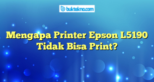Mengapa Printer Epson L5190 Tidak Bisa Print?
