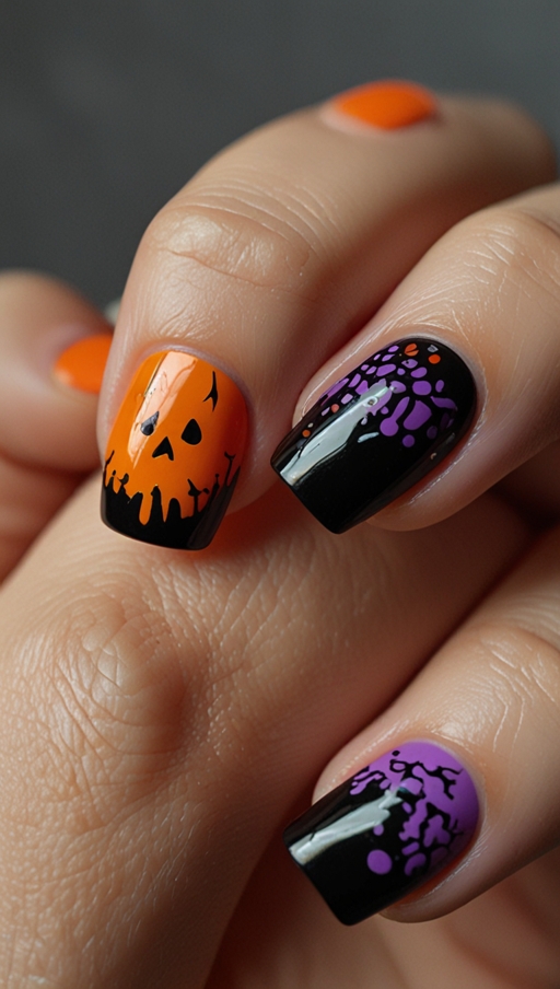 Creepy Halloween Nail Designs