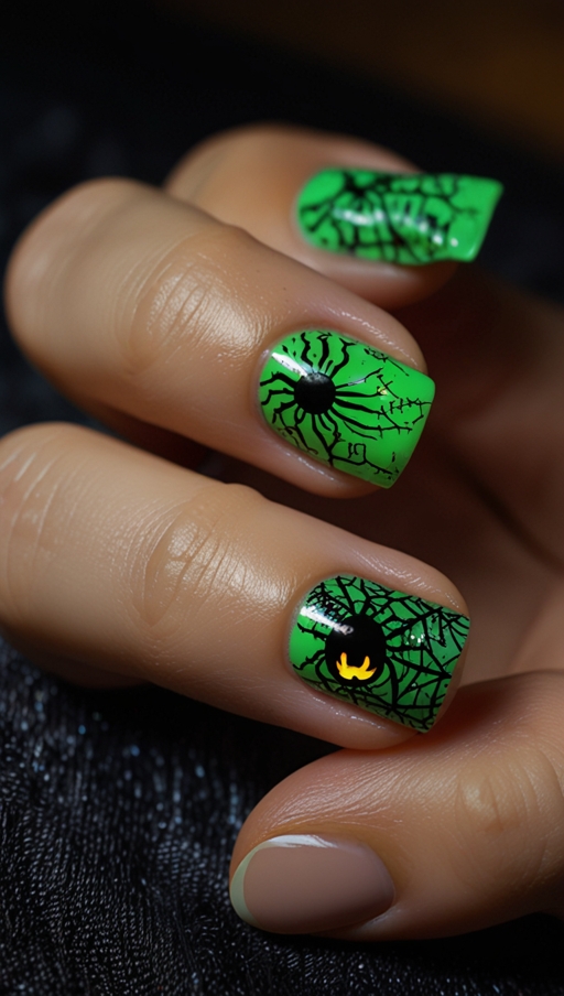 Glow In The Dark Halloween Nail Ideas