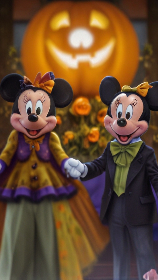 Mickey And Minnie Mouse